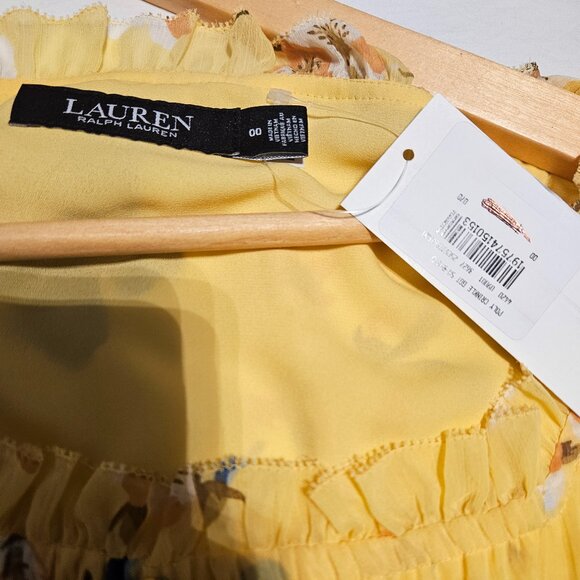 Lauren Ralph Lauren, Tiered Squareneck Midi Prairie Dress - Picture 5 of 9